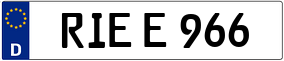Trailer License Plate